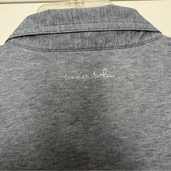 TravisMathew Women’s She Classy Ladies Golf Polo Shirt Heather Vintage Indigo XL - Picture 7 of 9